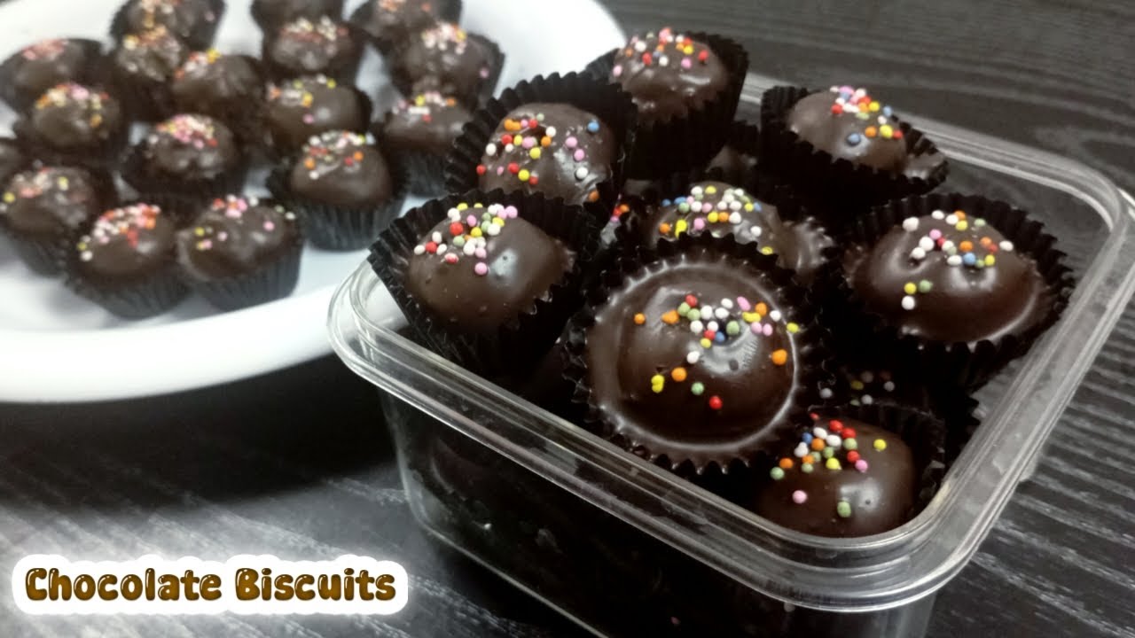 TANPA TEPUNG, TANPA OVEN || KITA SUDAH BISA MEMBUAT BISKUIT COKLAT || ISIAN TOPLES LEBARAN