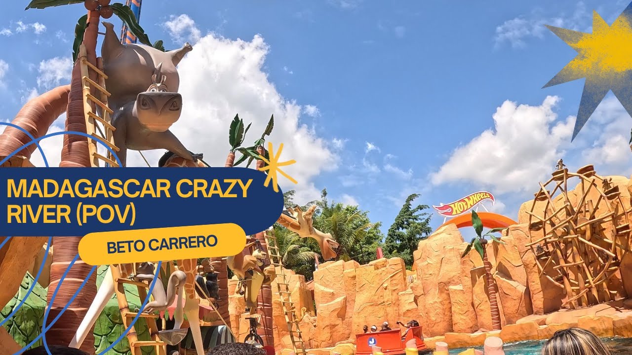 Madagascar Crazy River (novos botes) l Beto Carrero World