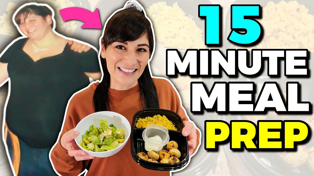 Easy 15 Minute Portion Control MEAL PREP for Fast WEIGHT LOSS (How I Lost 130 Pounds)