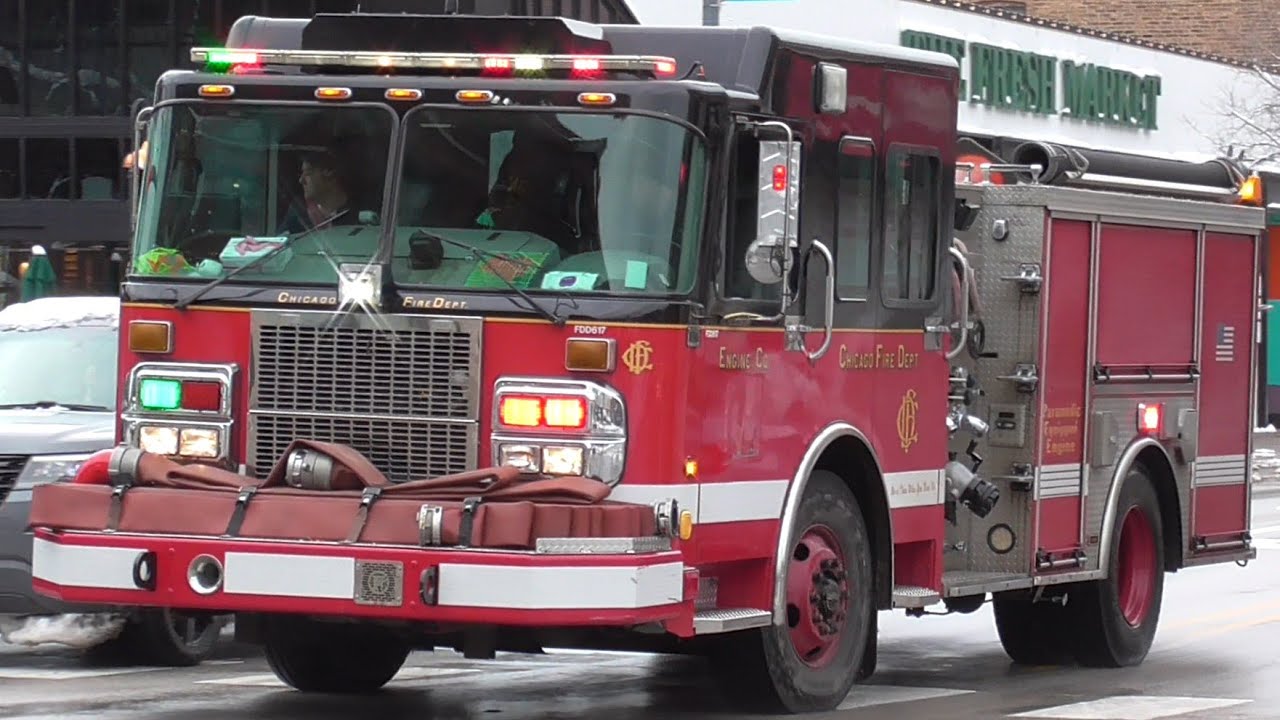 Chicago Fire Dept. Engine 56 (Spare) Responding