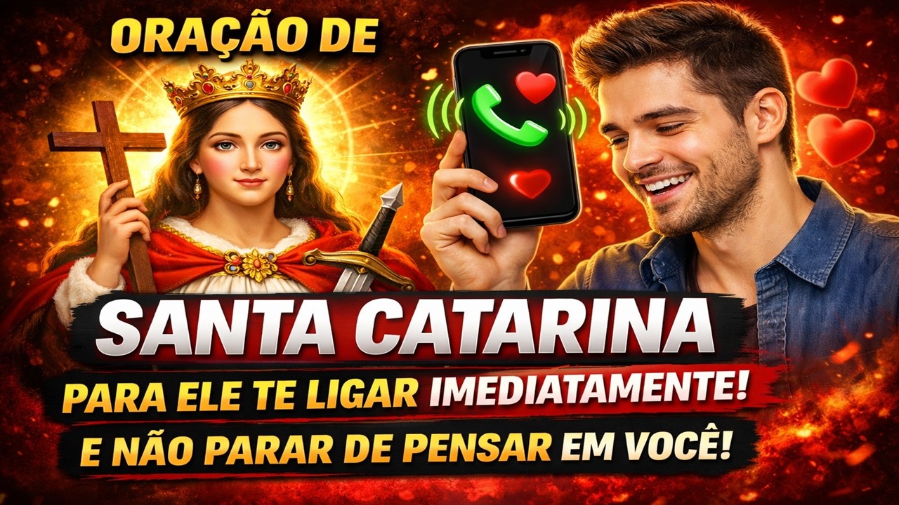 ORAÇÃO DE SANTA CATARINA PARA ELE TE LIGAR IMEDIATAMENTE E NÃO PARAR DE PENSAR EM VOCÊ