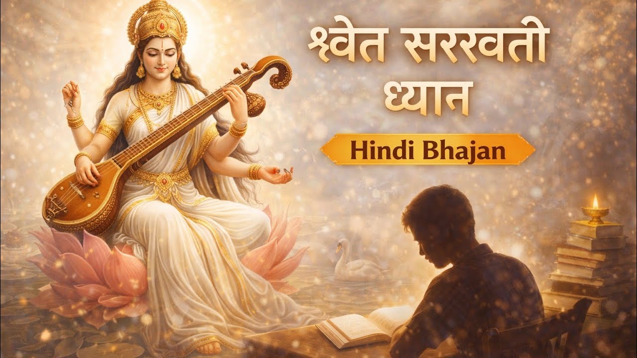 Sweta Sarswati Dhyan | Vidya Ki Devi Maa Saraswati | Focus Bhajan for Study & Concentration 🧠