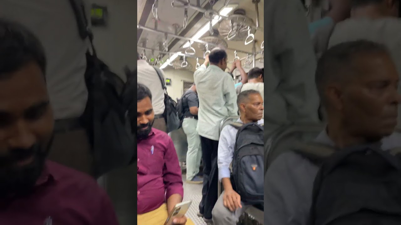 Inside of Local Train Mumbai #lifeandjourney #railpro