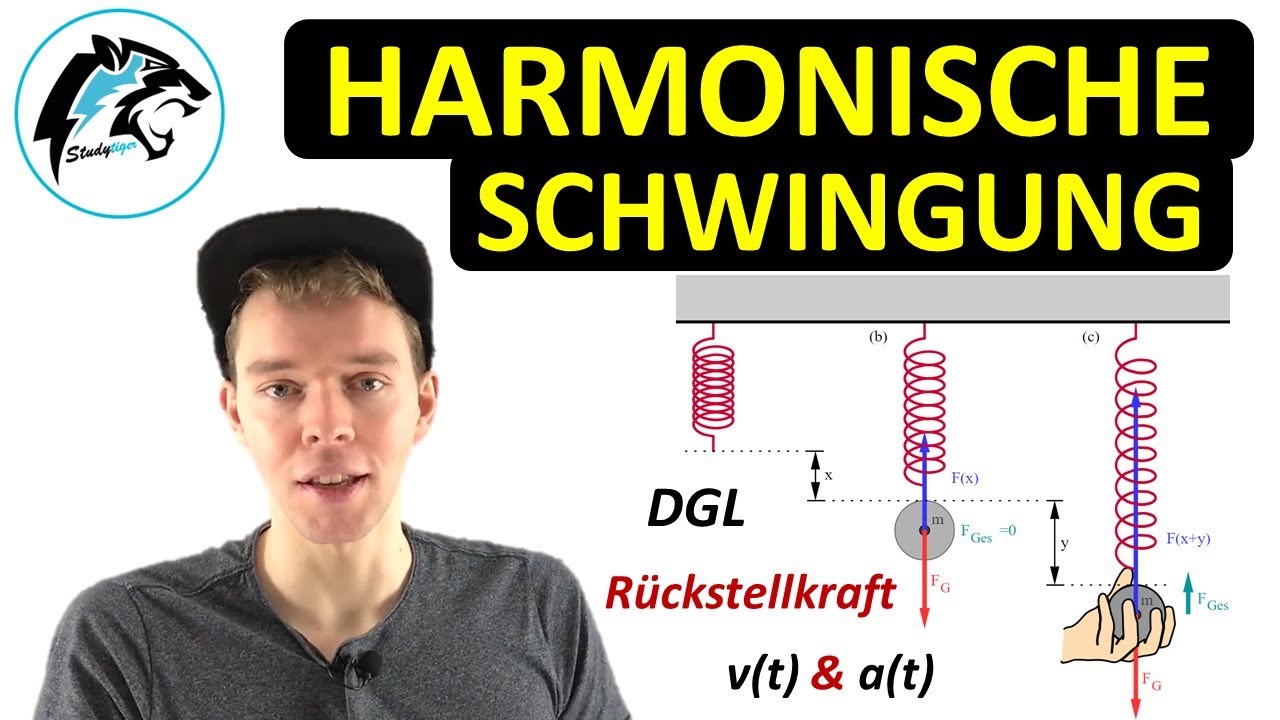 Harmonische Schwingung – Zusammenfassung | (Rückstellkraft, Bewegungsgleichungen & DGL)