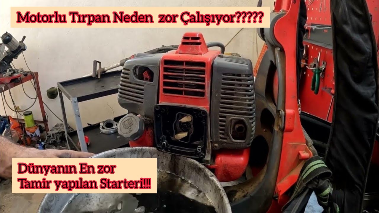 Oleomac 453 / efco 8535 Ergo Çalı tırpanı Starter Tamiri / Motorlu tırpan Zor Çalışıyor?