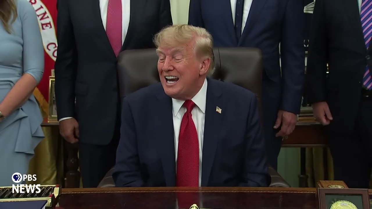 СМОТРИТЕ: Трамп уходит от вопроса о сносе Центра Кеннеди, заявляя, что заслуживает признания