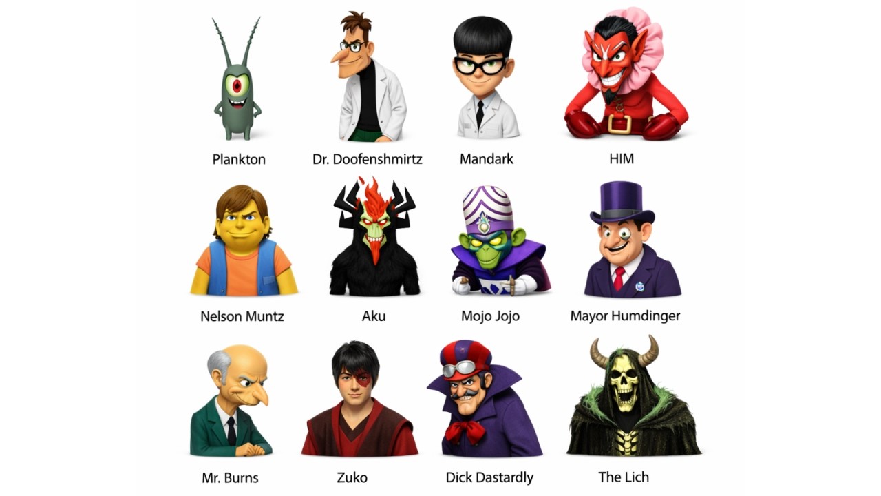 Every Type of Cartoon Villain Explained