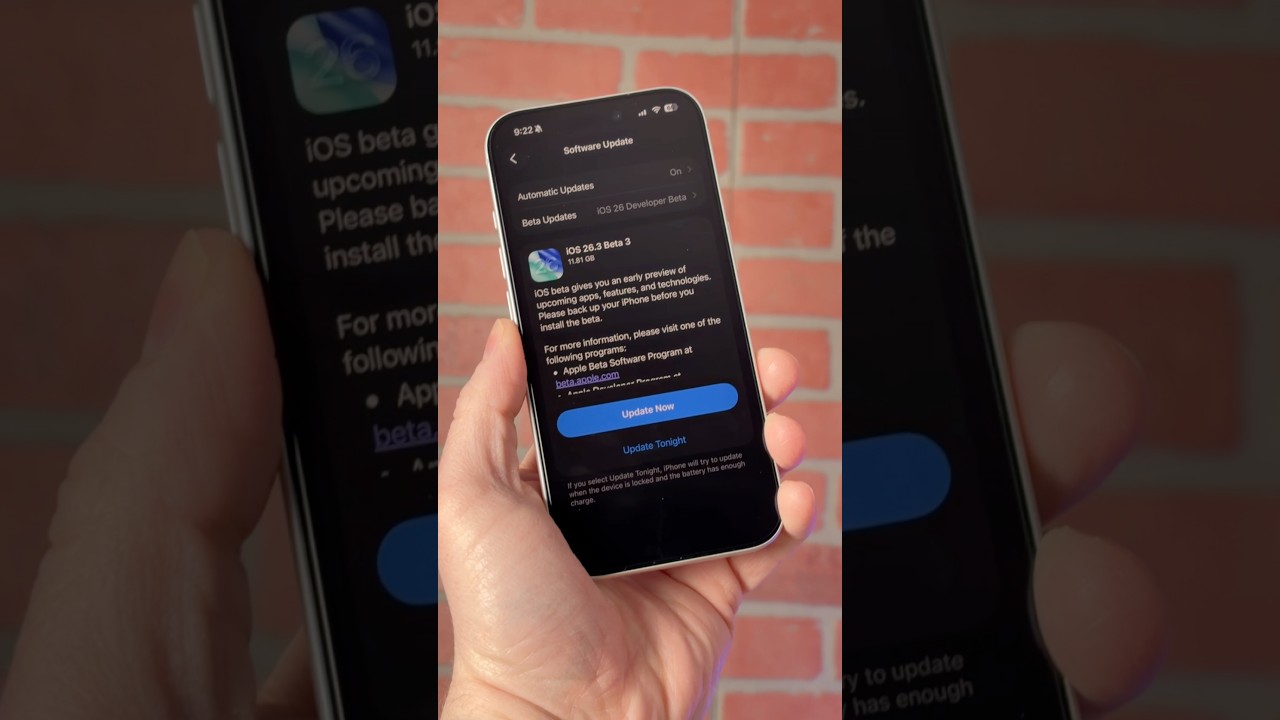 Apple just released iOS 26.3 beta 3!!