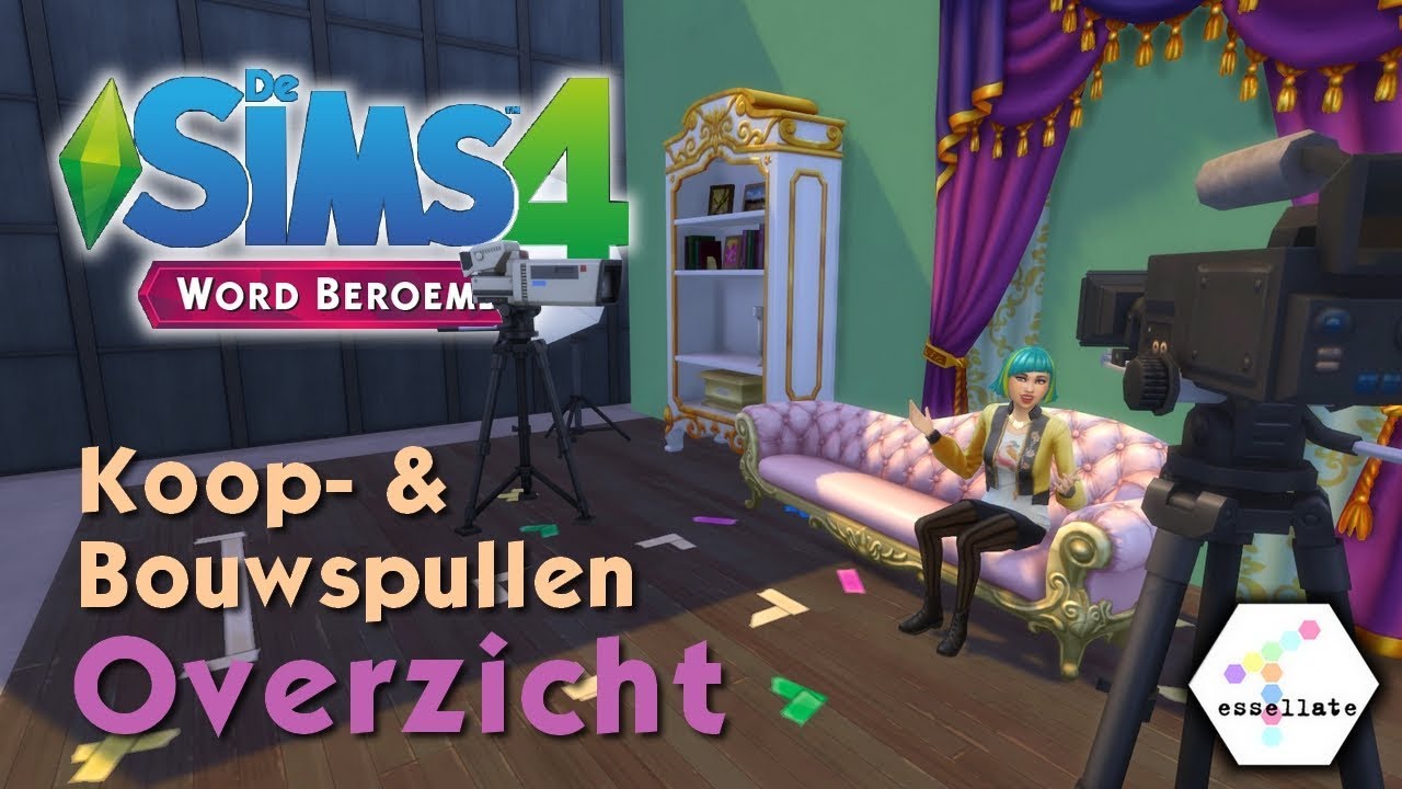 ✨🎬 Sims 4 WORD BEROEMD - Koop- en Bouwspullen 🎬✨ ||  EERSTE INDRUK/OVERZICHT (Nederlands)