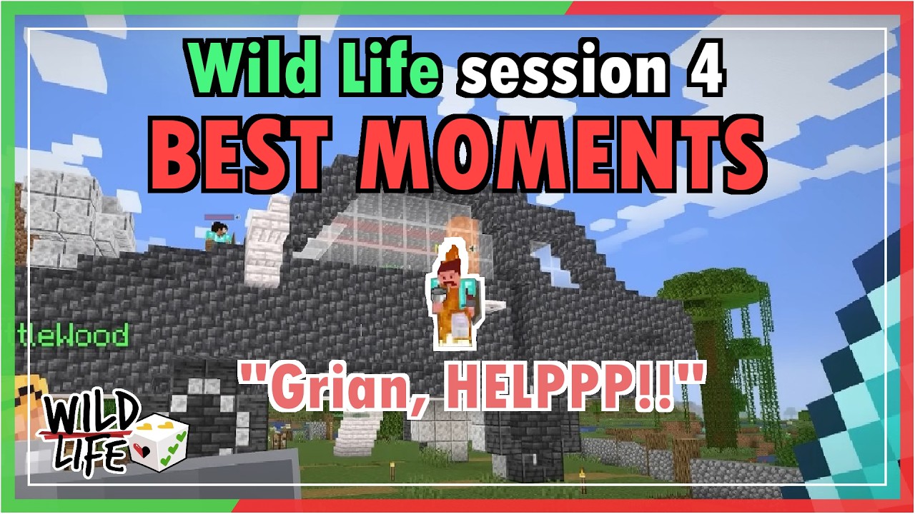 Best moments from Wild Life session 4 || Ft. Mumbo's fails