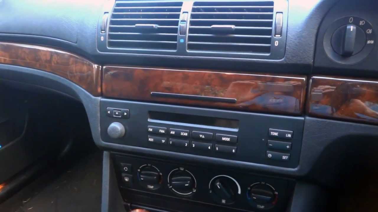 BMW E39 5 серии — как снять магнитолу