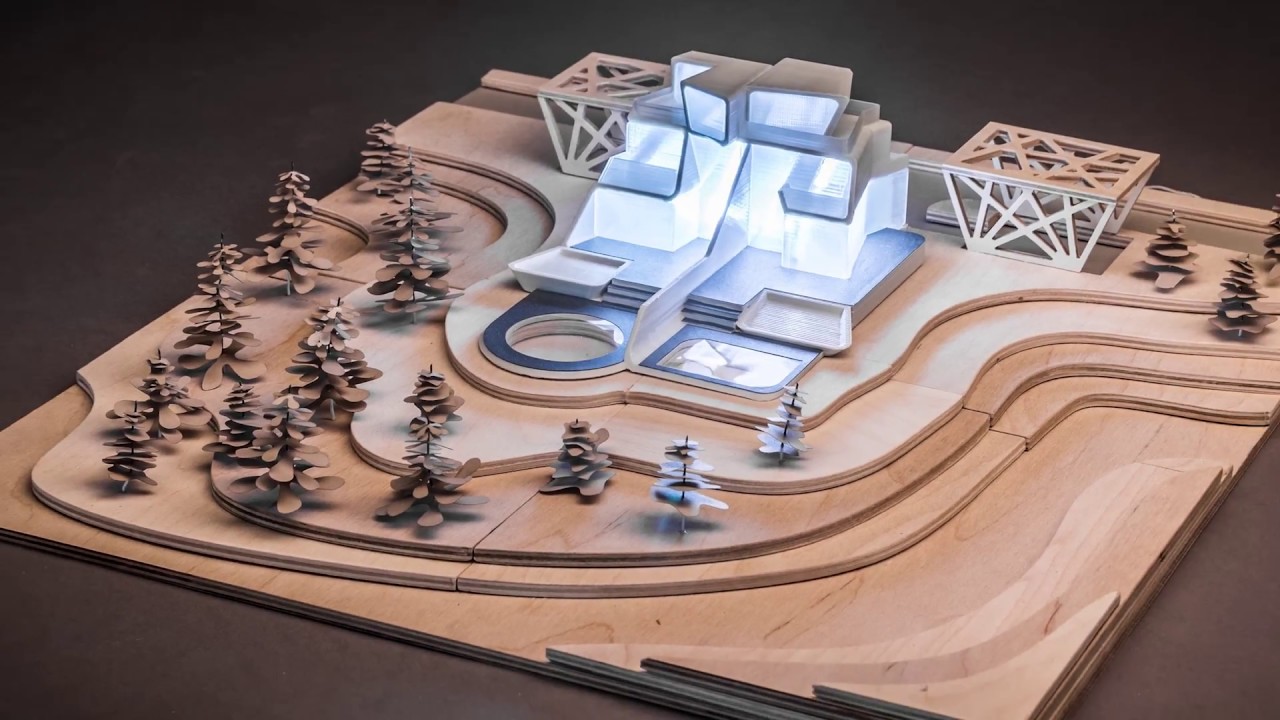 Architectural Model Made with Multitool 3D Printer