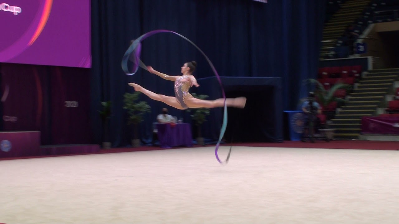 Andrijana Blazic SRB Gymnastics Fed  of Serbia Ribbon Irina Deleanu Cup 23 May 2021