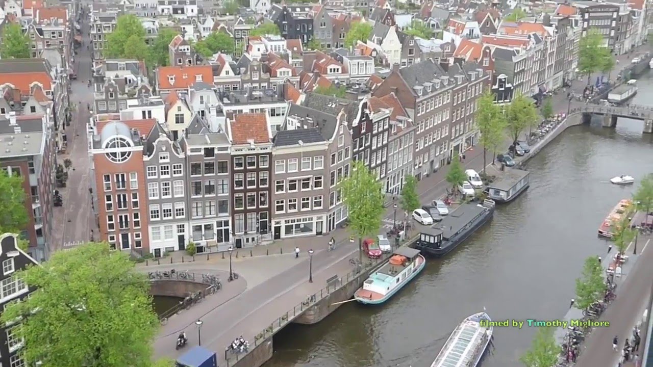 Luchtfoto van Amsterdam (Overhoeks Tower) - Aerial View of Amsterdam