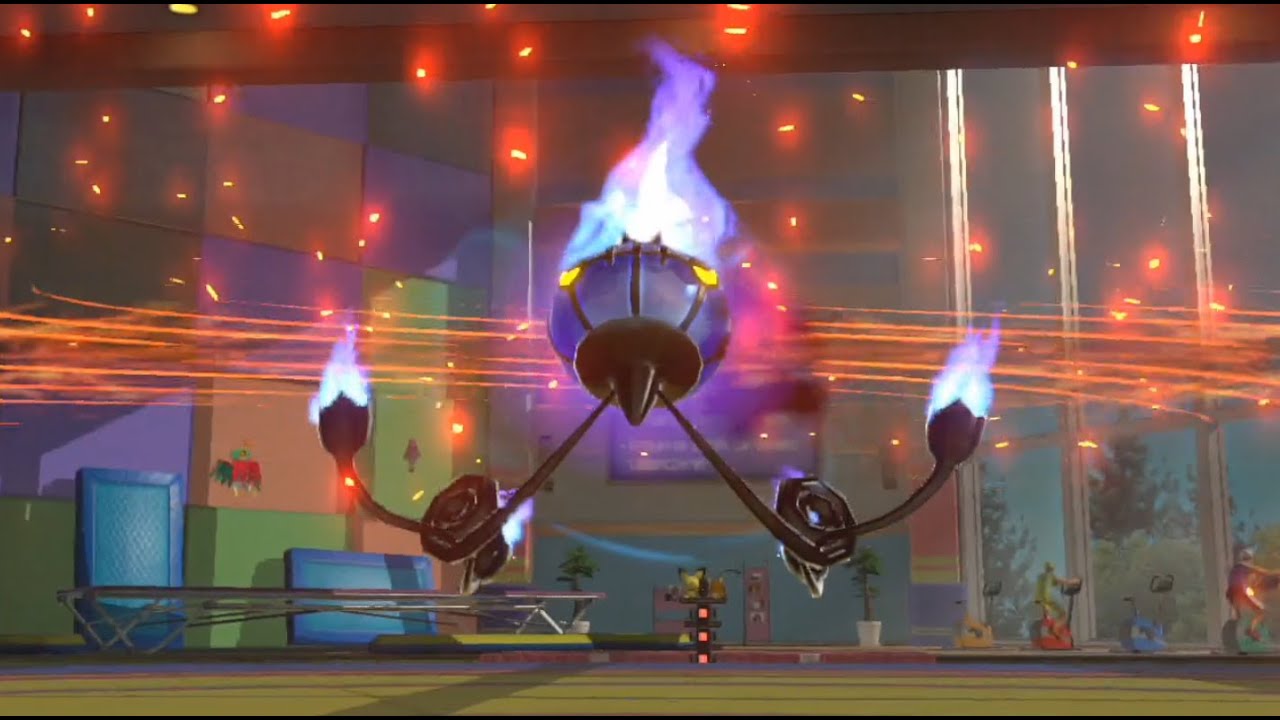 Pokken Tournament Chandelure Gameplay + Burst attack