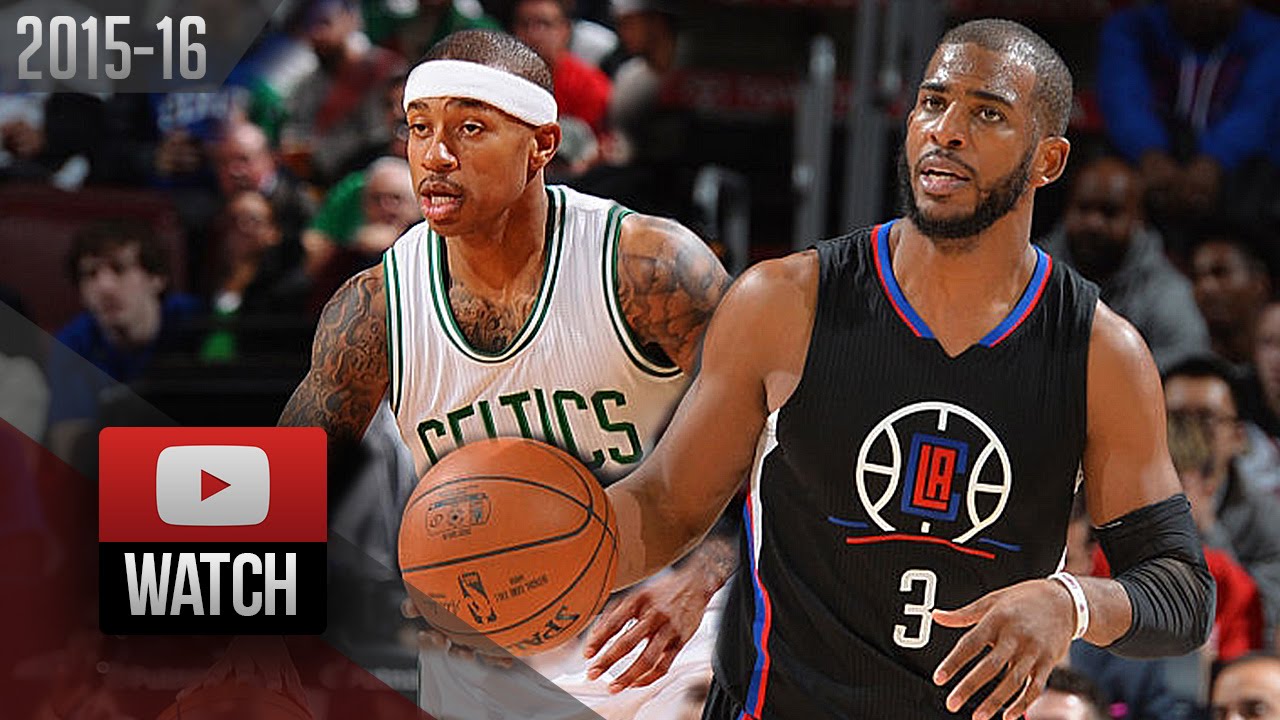 Chris Paul vs Isaiah Thomas PG DUEL Highlights (2016.02.10) Celtics vs Clippers - AMAZING!