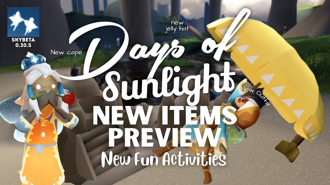 🔥 Beta Spoilers 🌞 Days of Sunlight 2025 | New Outfits, Cape, Jellyfish Hat & Sandcastle Props
