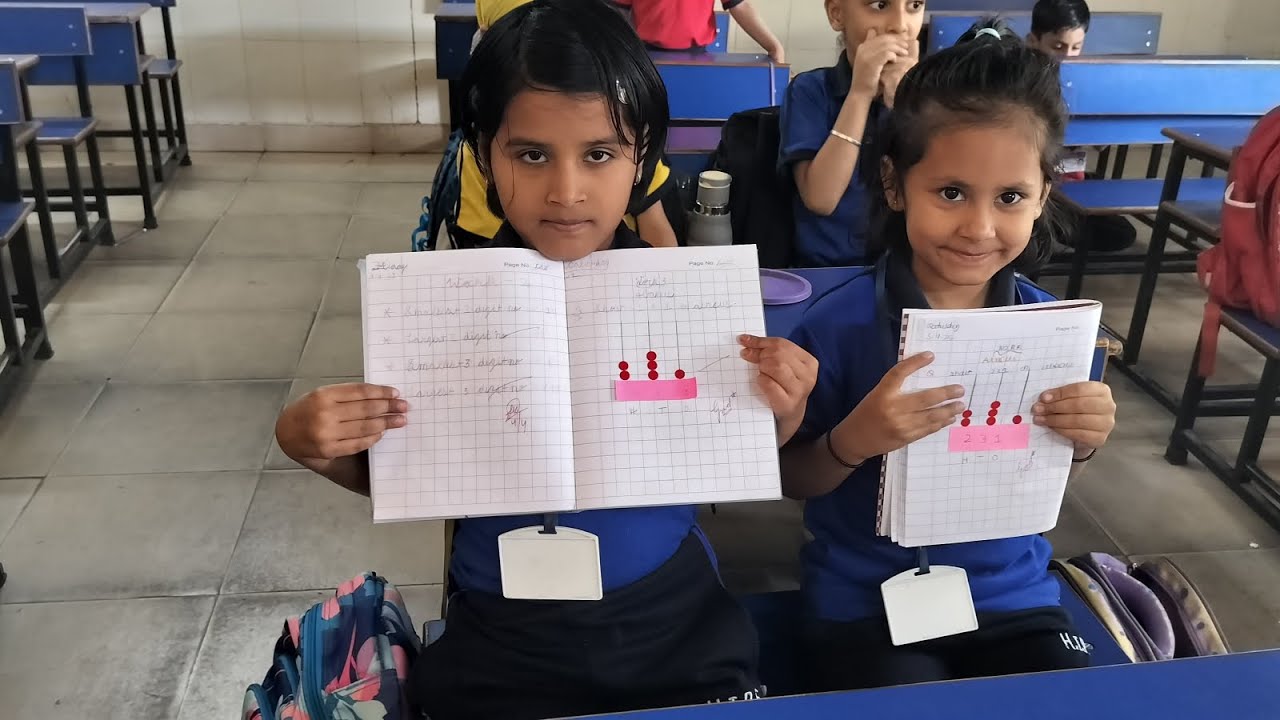 Bindi pasting abacus activity