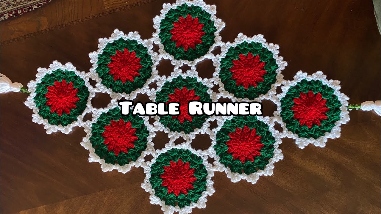 Crochet Christmas Table Runner Tutorial