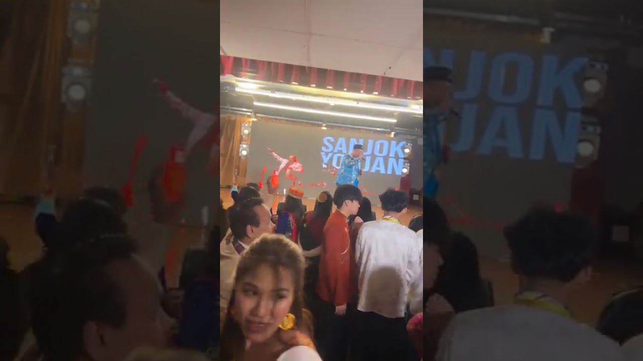 Sanjok Yonjan performing Tamang Selo song during Sonam Lhochhar in New York 2862 year of horse