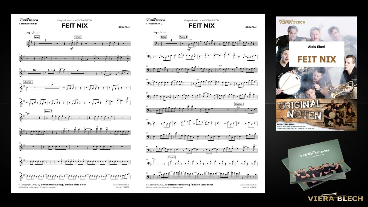Feit Nix | Originalnoten Viera Blech
