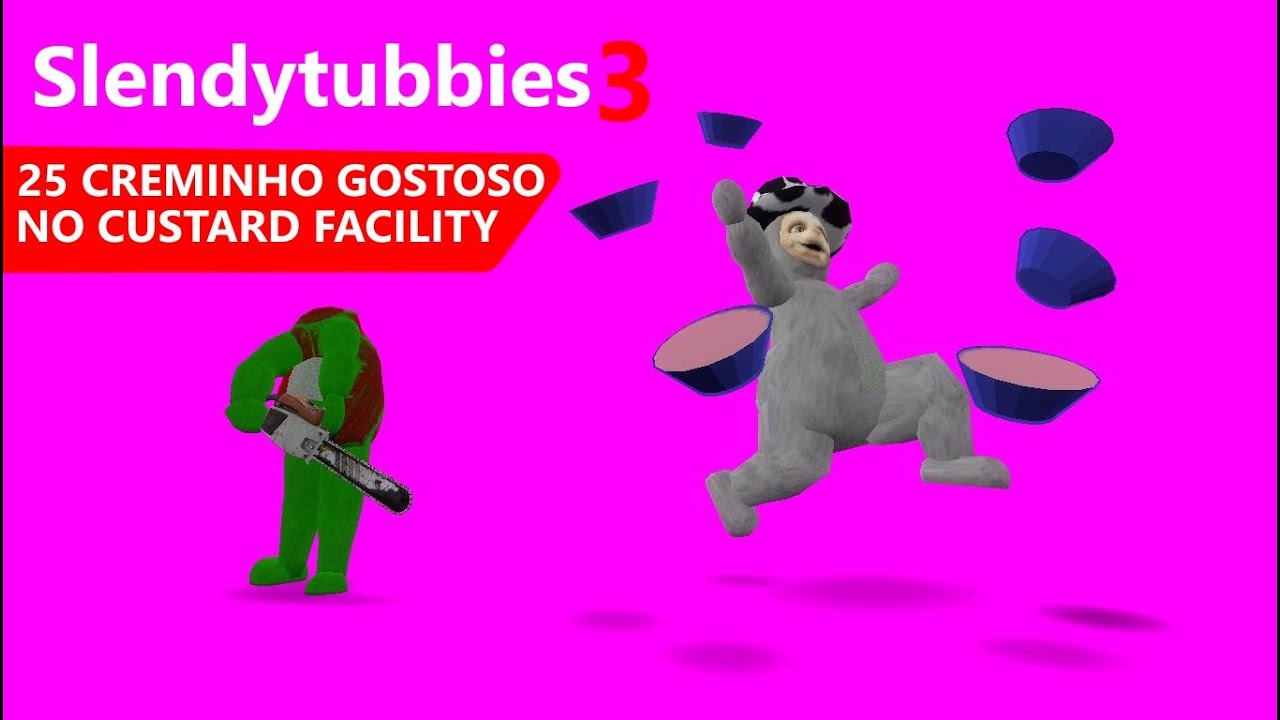 (GAMEPLAY) Slendytubbies 3, 25 Creminho Gostoso No Custard Facility.