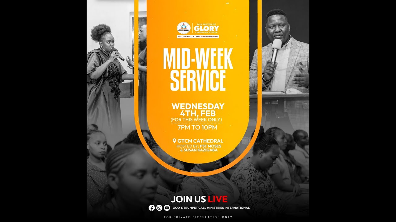 WEDESDAY MIDWEEK SERVICE  - ( LAW OF SACRIFICE  ) HOSTED BY PASTOR  MOSES KAZIGABA