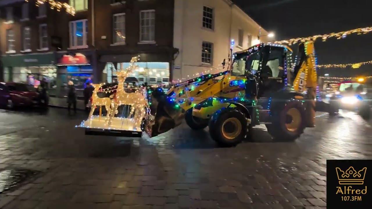 Illuminated Tractor Rally For Shaftesbury Carnival -