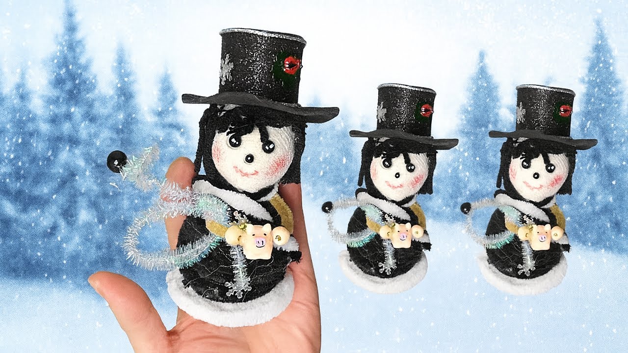 🧹🎩 Süßer Schornsteinfeger basteln – Glücksbringer für Silvester ✨🐷 | DIY Anleitung