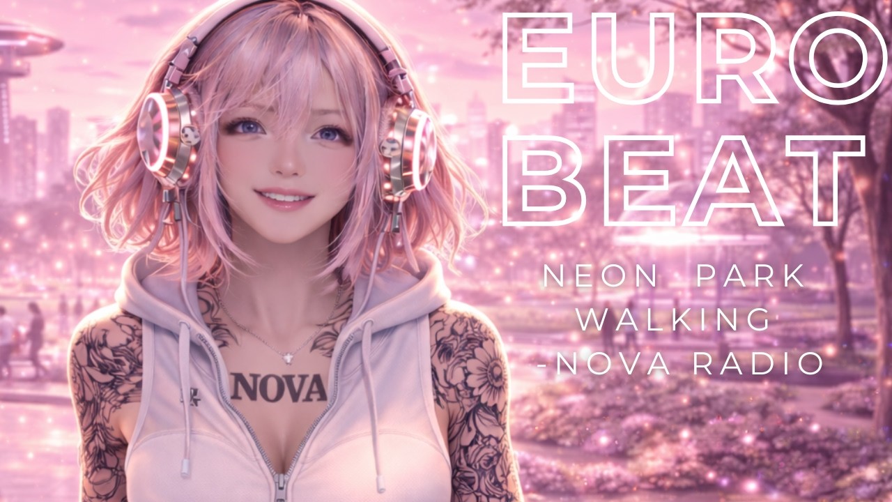 【１０】【WORK-BGM】音楽だけが心を走らせる Pink Neon Eurobeat Walk🎵NOVA RADIO Vol.10🎵EURO BEAT