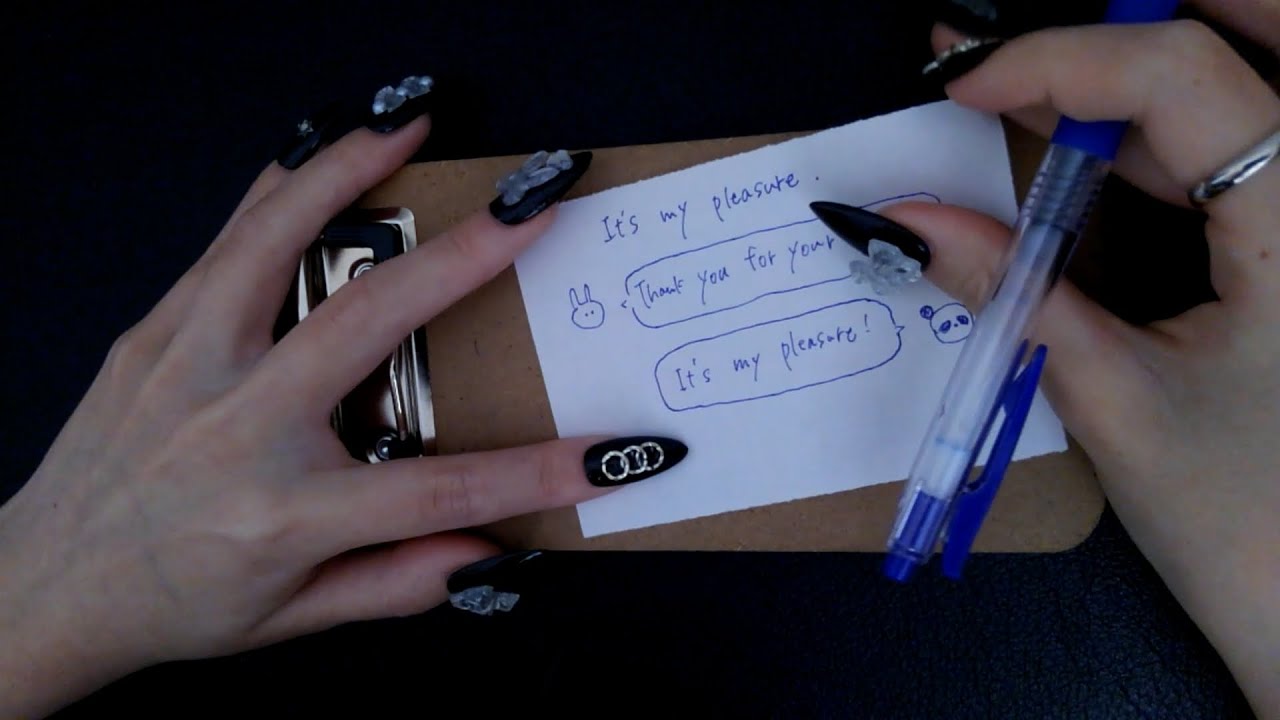 Writing ASMR (whispering) I learned new English words.