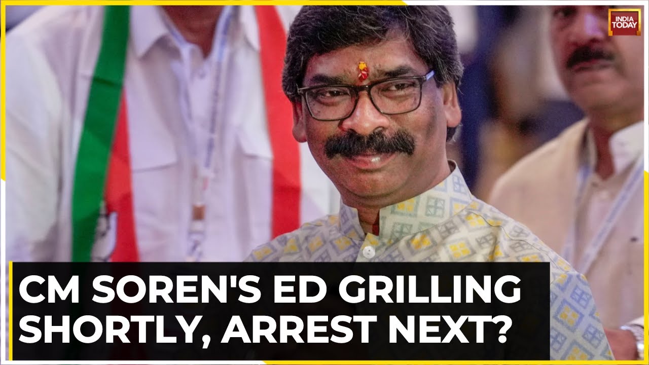 Hemant Sorent Arrest News: Jharkhand CM Hemant Soren Faces ED Grilling, Arrest Possible