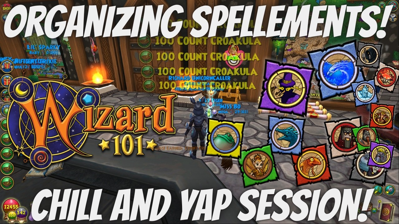 Wizard101: Организация моих ЗАКЛИНАНИЙ!