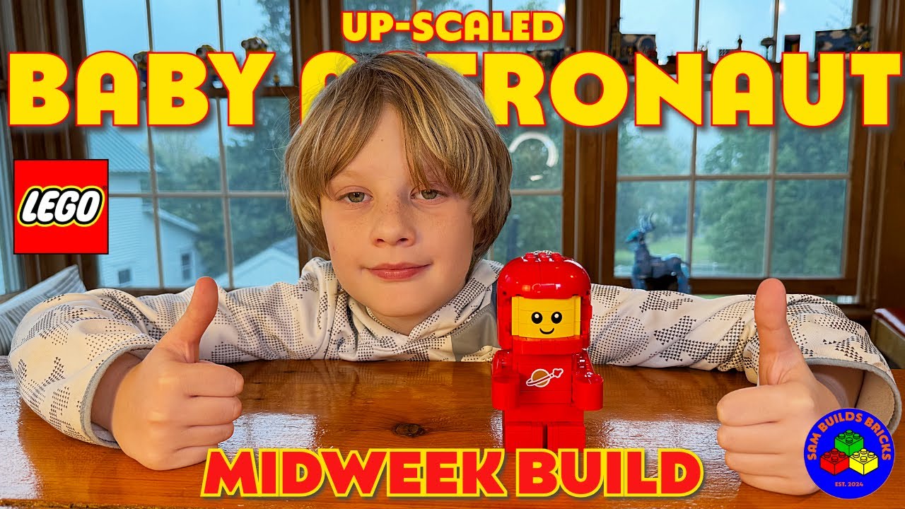 The most adorable set we've ever built! Up-Scaled Baby Astronaut LEGO 40767