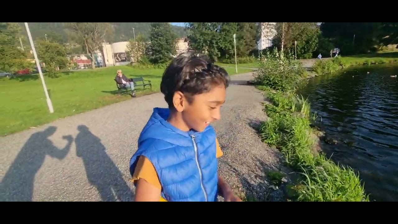 Ashwin p&aring; fisketur i Tveitevannet