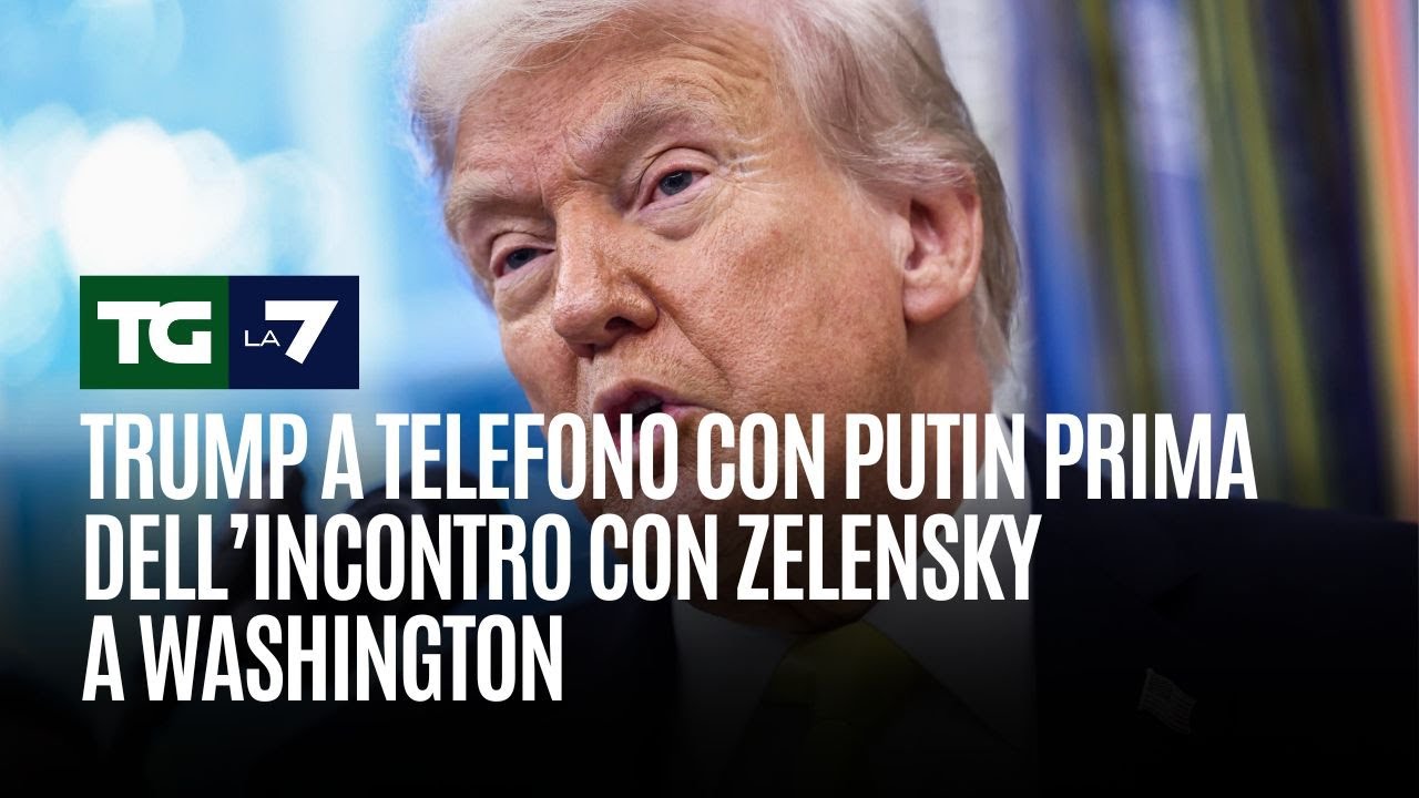 Trump a telefono con Putin prima dell’incontro con Zelensky a Washington
