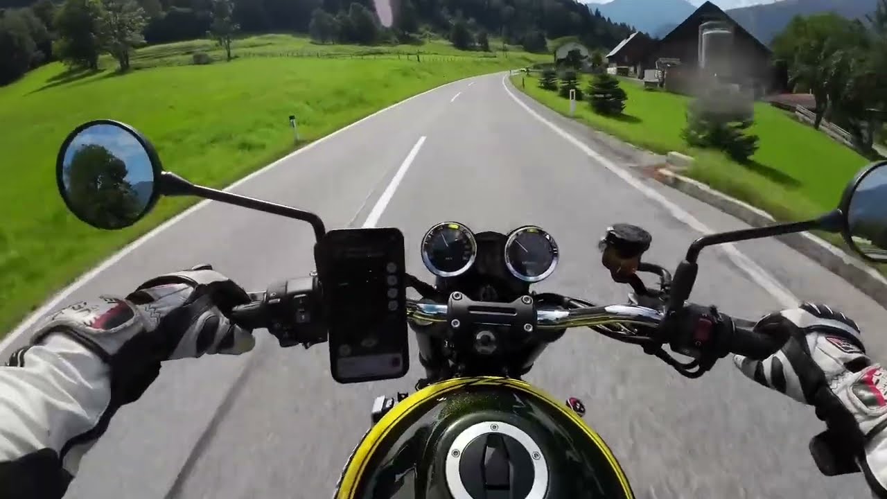 Kawasaki Z900RS - Výlet na Sölkpass Rakousko
