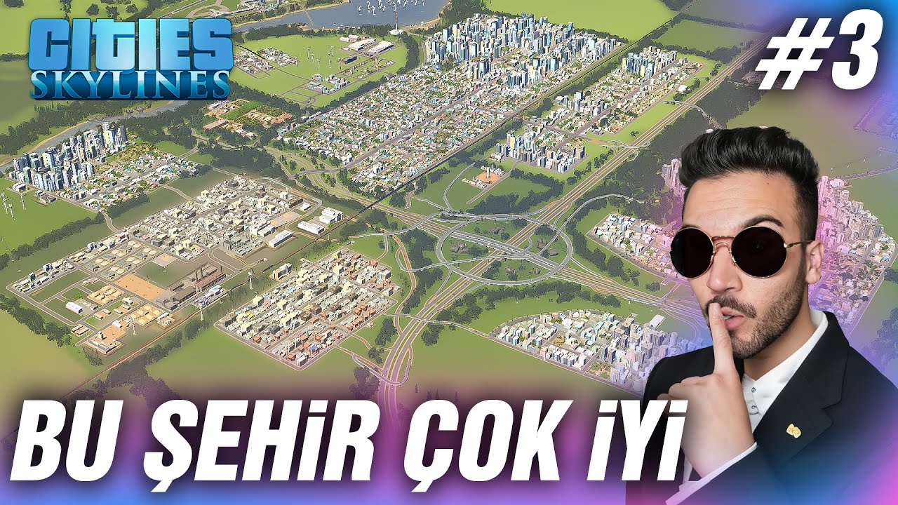 Bu şehir çok güzel! Takipçimin trafiğini çözdüm | Takipçi Şehri #3 Cities Skylines Türkçe
