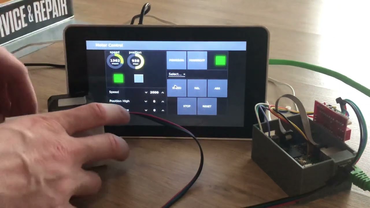 Modbus TCP Stepper controller