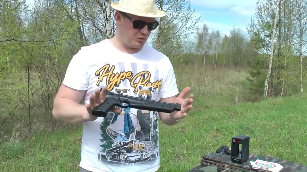 Crosman P1377 пневматический пистолет - обзор, измерение скорости, стрельба