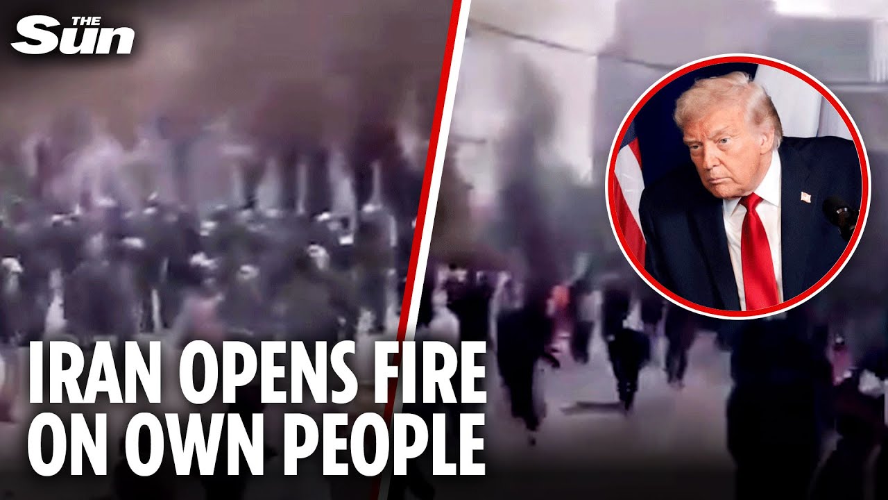 Horror in Iran as screaming protesters are SHOT on by security forces despite Trump's threat
