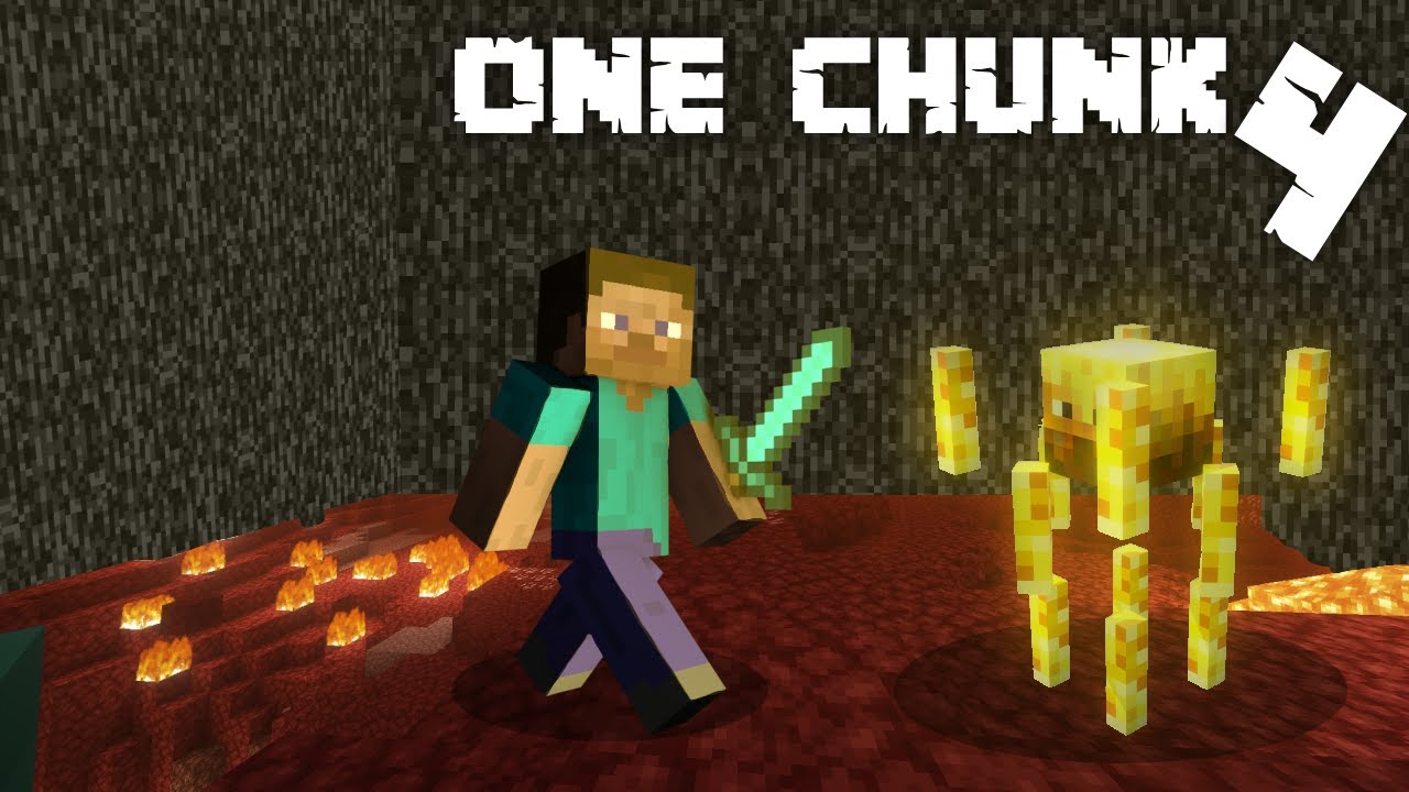 Сражайтесь с огнем в одном чанке Minecraft! (Эпизод 4)