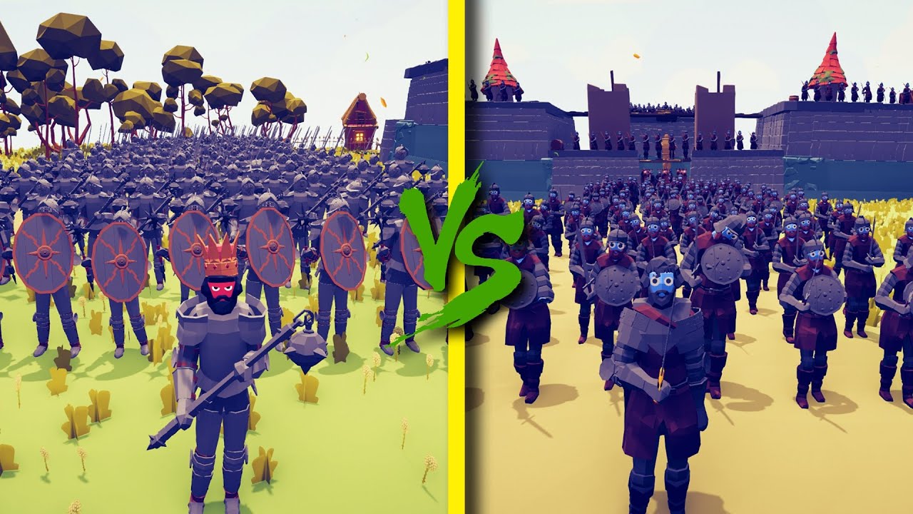 STARK ARMY vs HEAVY ARMORED ARMY - Totally Accurate Battle Simulator TABS
