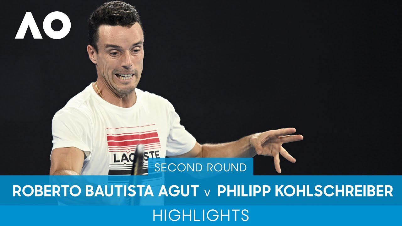 Roberto Bautista Agut v Philipp Kohlschreiber Highlights (2R) | Australian Open 2022