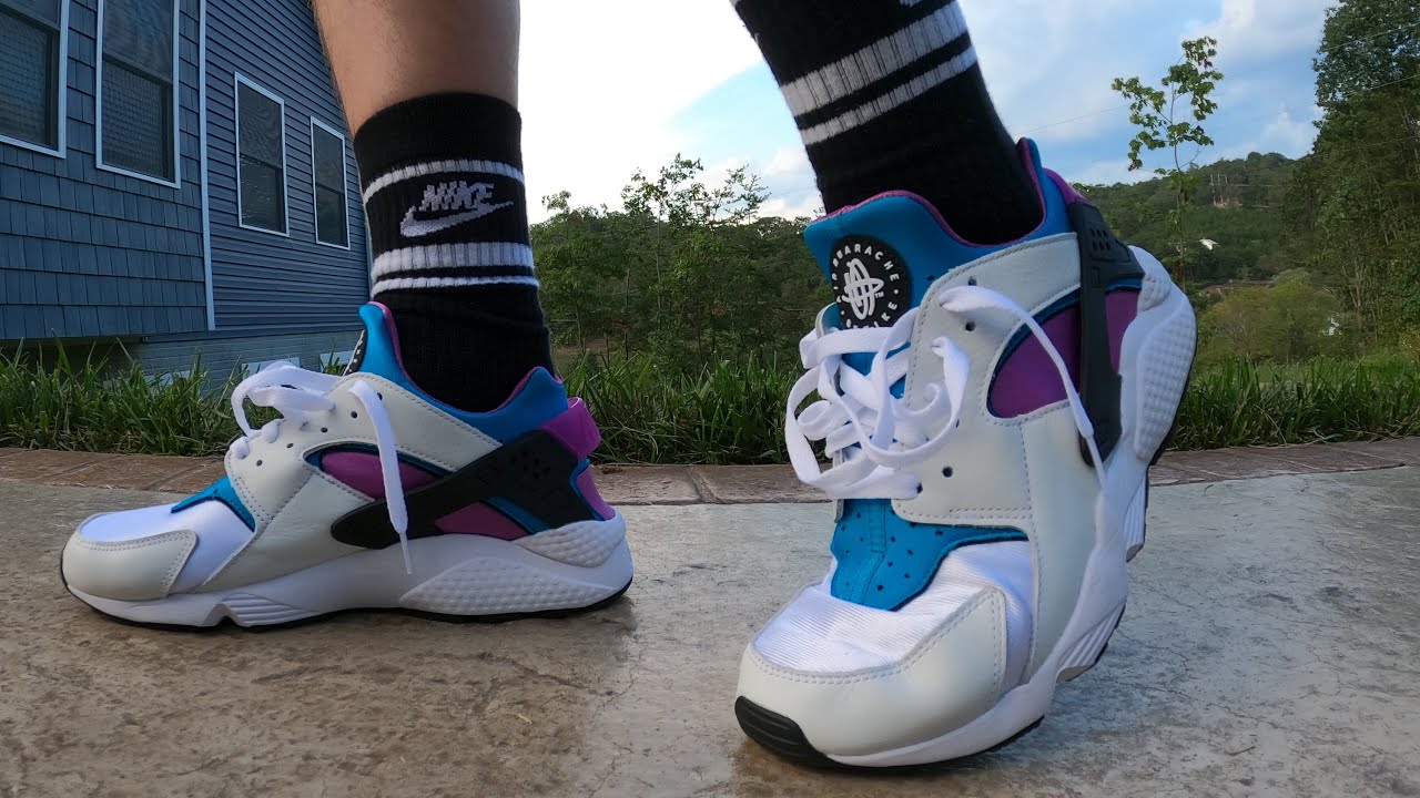 Nike Air Huarache - Aquatone - Deep Magenta - Retro Style - Modern Comfort - On foot 👀