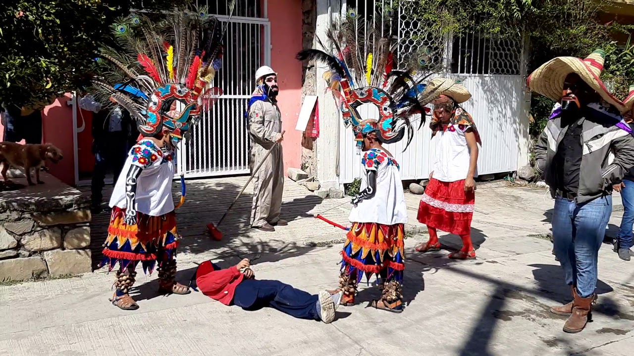 Xantolo Tehuetlan 2020 Barrio Tlalzintla Los comanches Uriel y Rodrigo