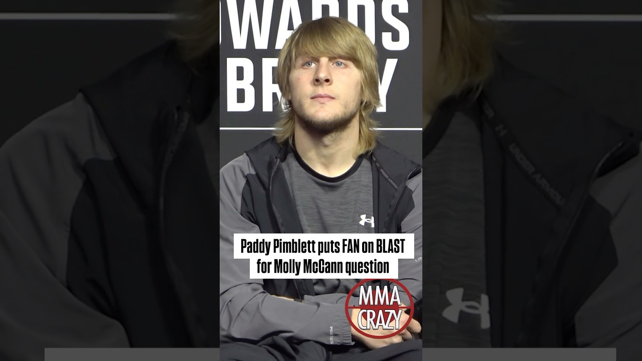 Paddy Pimblett puts fan on BLAST for crazy Molly McCann question 2 years ago 