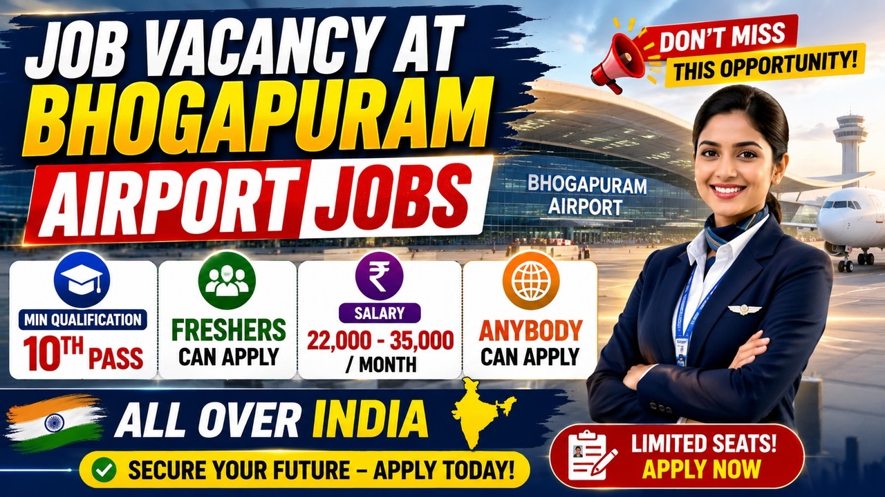 Bhogapuram Airport Jobs 2026 | 10th Pass | Freshers Can Apply | Ap Jobs | Telugu Job Search