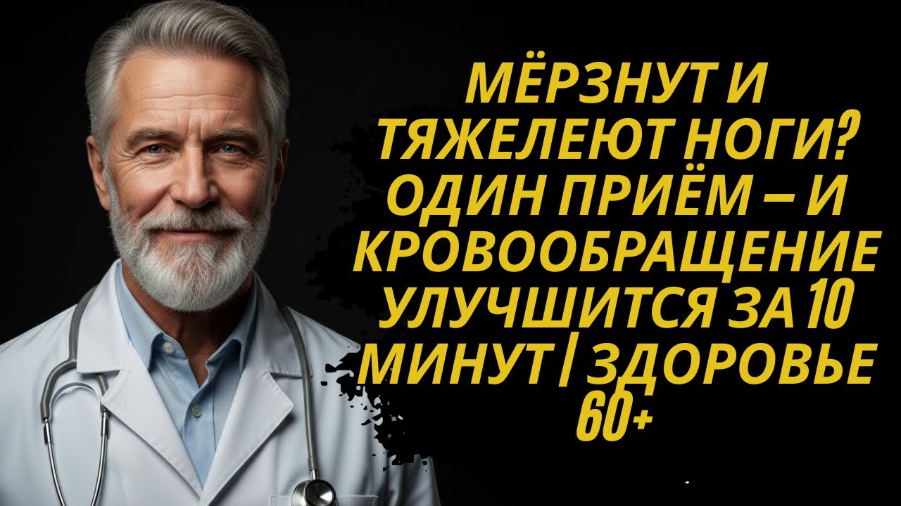 Мёрзнут и тяжелеют ноги Один приём — и кровообращение улучшится за 10 минут  Здоровье 60+