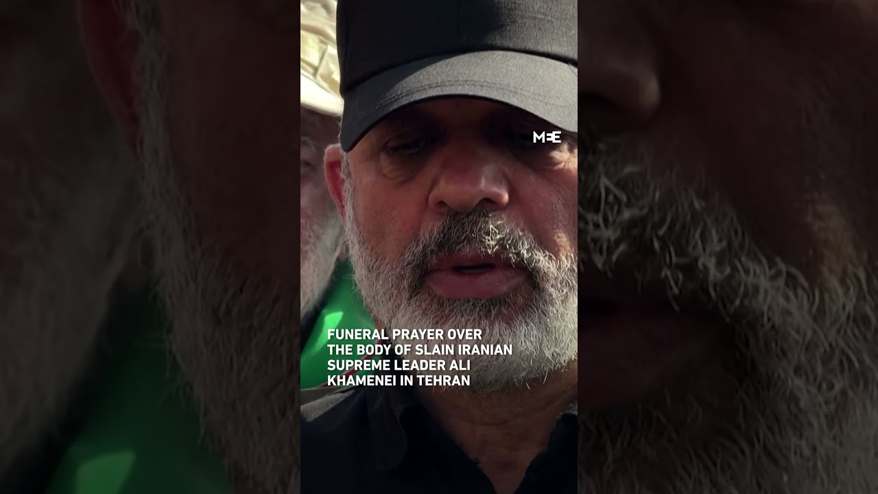 Funeral prayer over the body of the slain Iranian Supreme Leader Ali Khamenei
